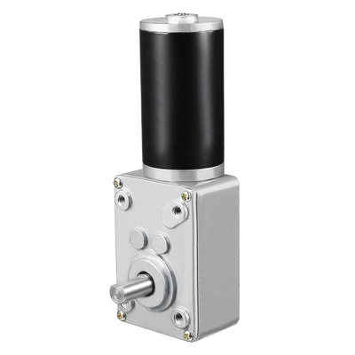 60kg-cm DC 24v 3rpm Motor de engranaje de tornillo sin fin a prueba de goteo Reversible de alta velocidad de torsión Motor de caja de cambios de turbina eléctrica Eje de 8 mm